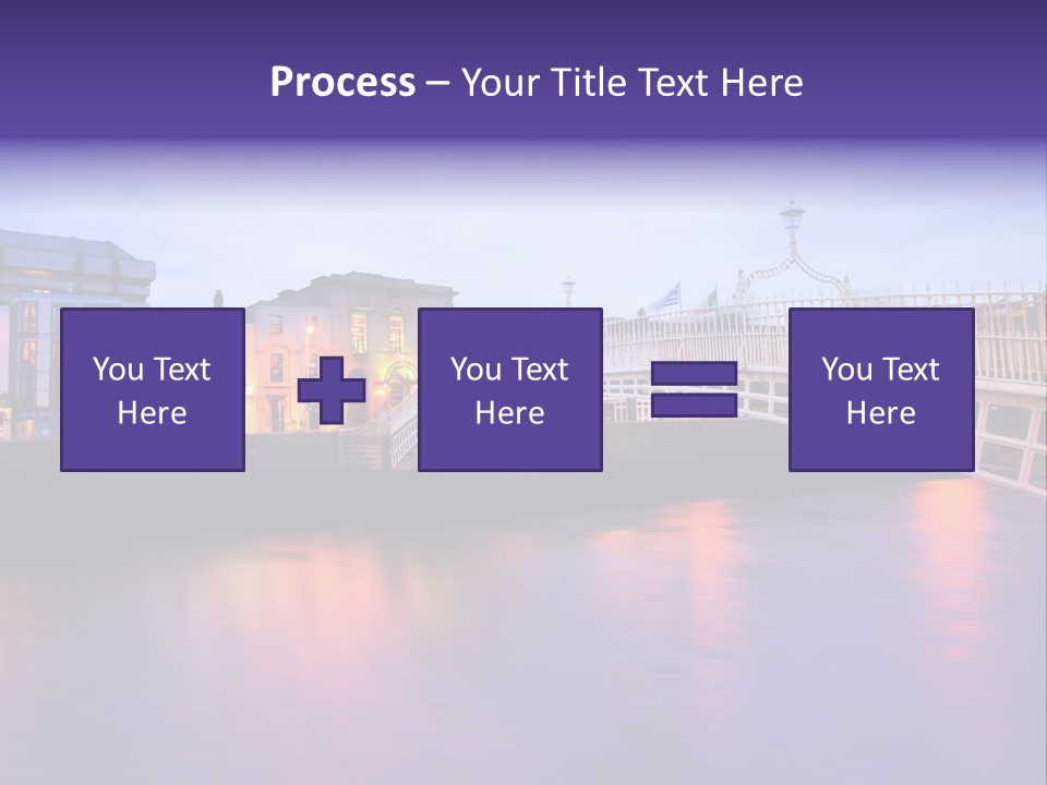 A Bridge Over A Body Of Water With Buildings In The Background PowerPoint Template