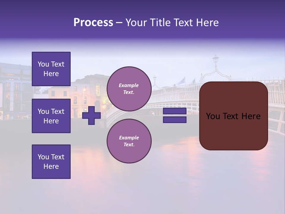 A Bridge Over A Body Of Water With Buildings In The Background PowerPoint Template