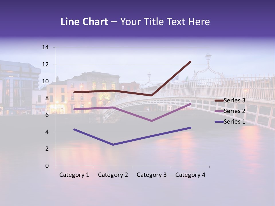 A Bridge Over A Body Of Water With Buildings In The Background PowerPoint Template
