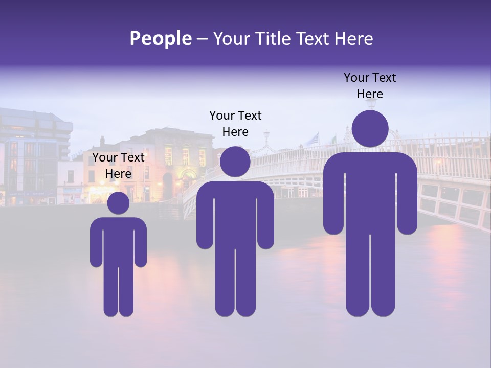 A Bridge Over A Body Of Water With Buildings In The Background PowerPoint Template