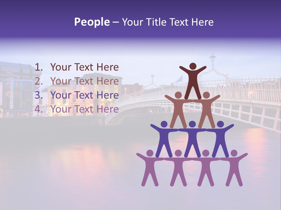 A Bridge Over A Body Of Water With Buildings In The Background PowerPoint Template