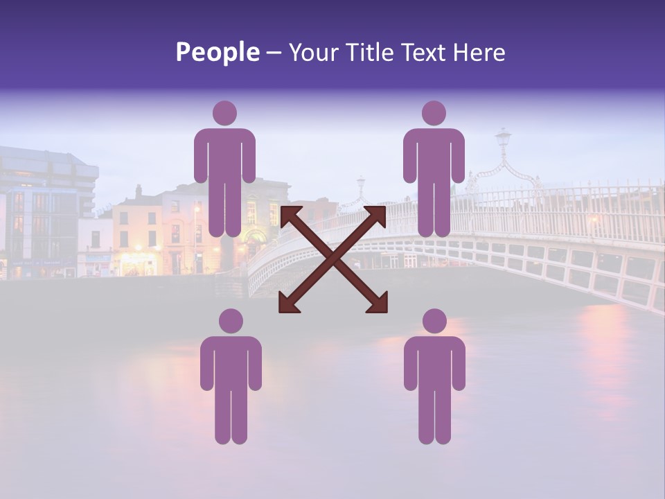 A Bridge Over A Body Of Water With Buildings In The Background PowerPoint Template