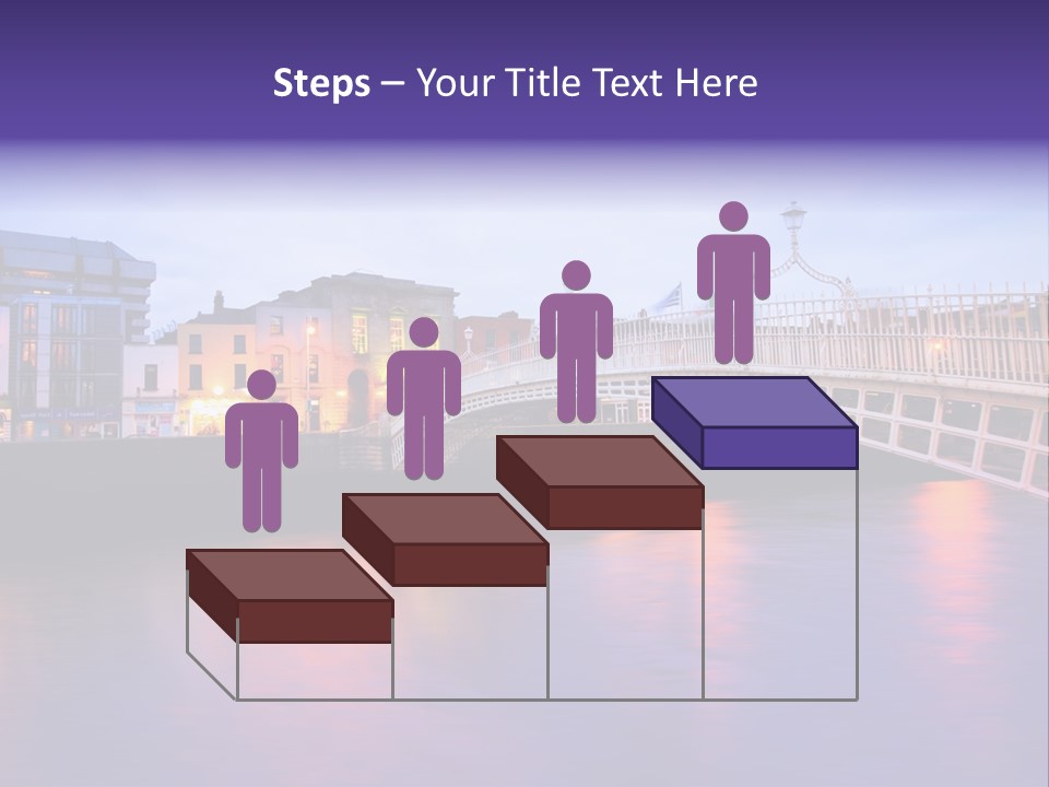 A Bridge Over A Body Of Water With Buildings In The Background PowerPoint Template