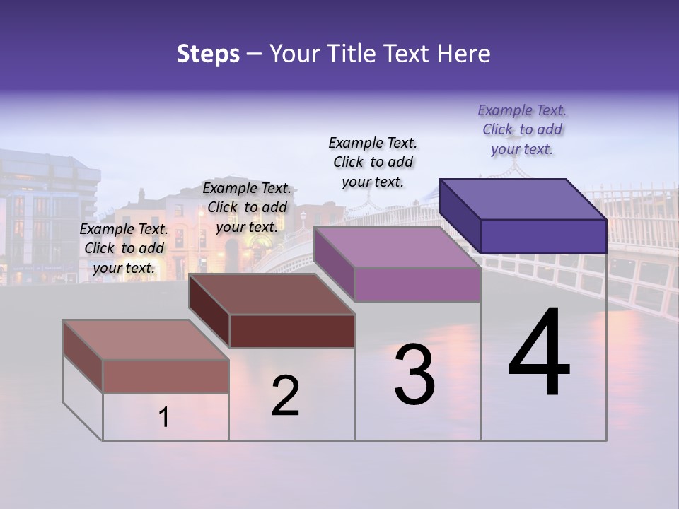 A Bridge Over A Body Of Water With Buildings In The Background PowerPoint Template