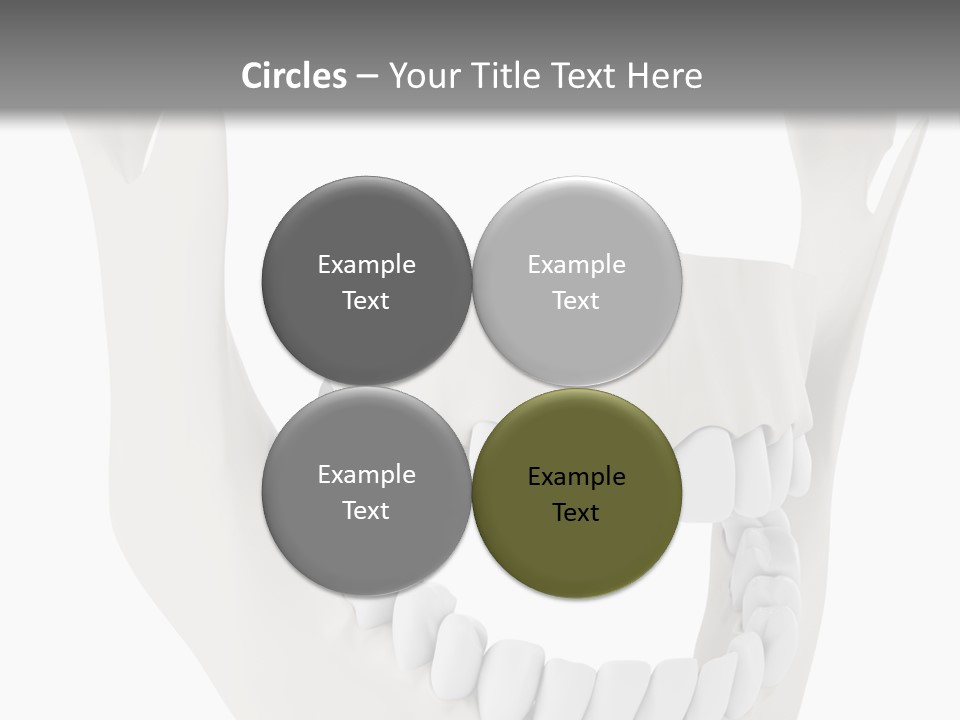 A Teeth Model With A Smile On It's Face PowerPoint Template
