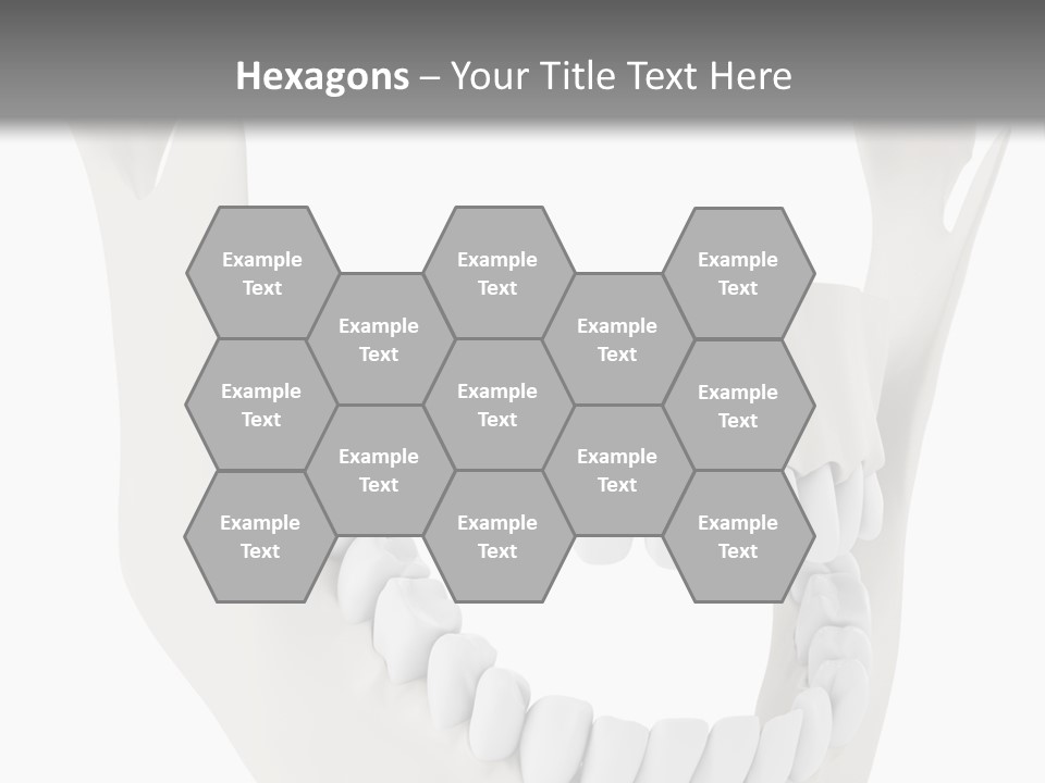 A Teeth Model With A Smile On It's Face PowerPoint Template