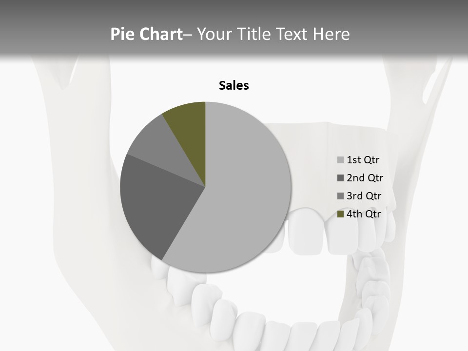 A Teeth Model With A Smile On It's Face PowerPoint Template