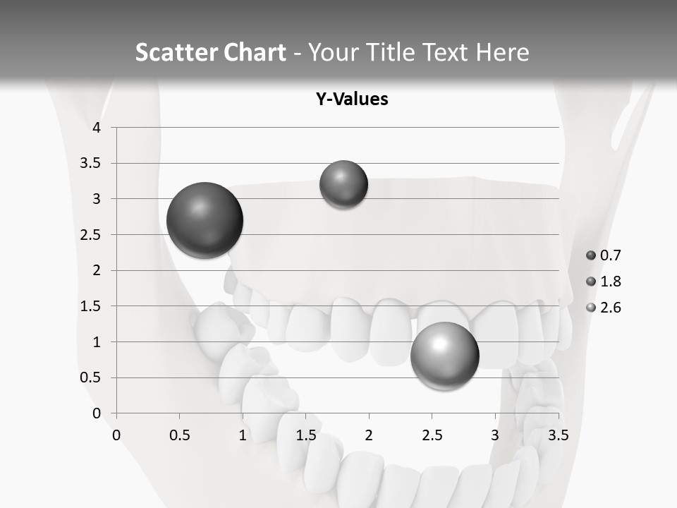 A Teeth Model With A Smile On It's Face PowerPoint Template