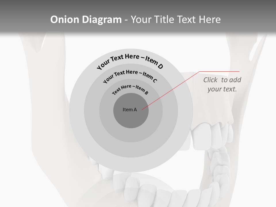 A Teeth Model With A Smile On It's Face PowerPoint Template