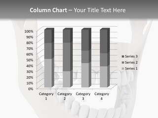 A Teeth Model With A Smile On It's Face PowerPoint Template