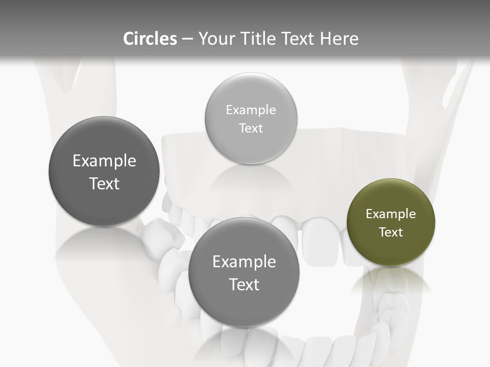 A Teeth Model With A Smile On It's Face PowerPoint Template