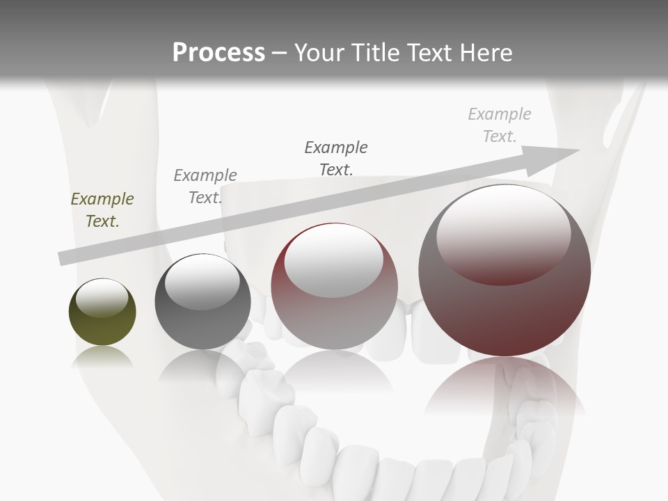 A Teeth Model With A Smile On It's Face PowerPoint Template