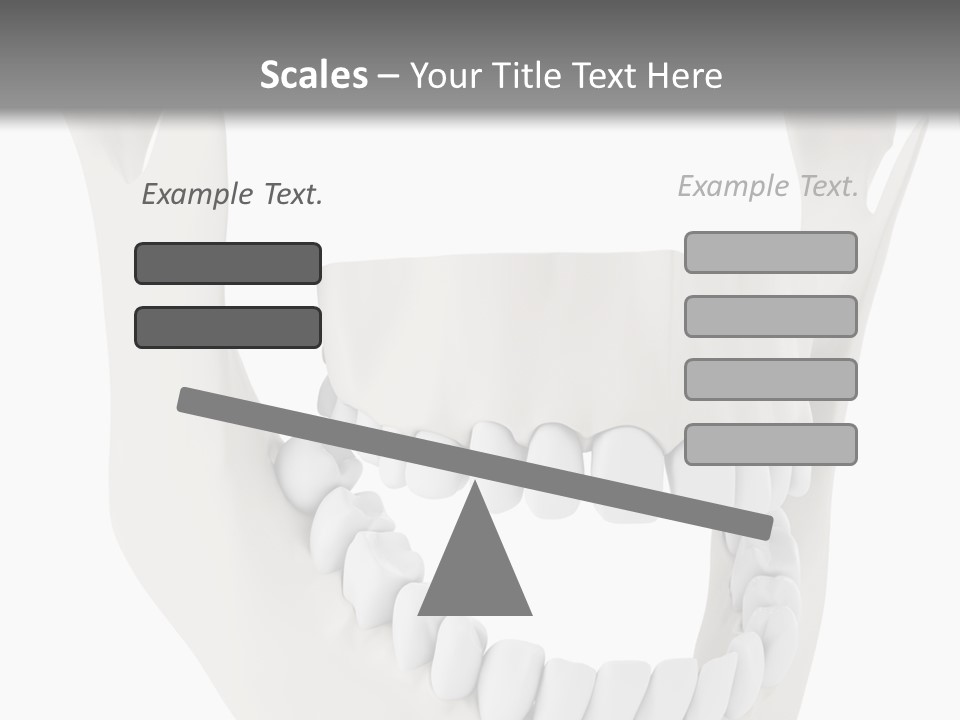 A Teeth Model With A Smile On It's Face PowerPoint Template