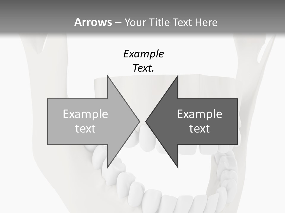 A Teeth Model With A Smile On It's Face PowerPoint Template