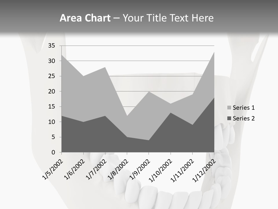 A Teeth Model With A Smile On It's Face PowerPoint Template