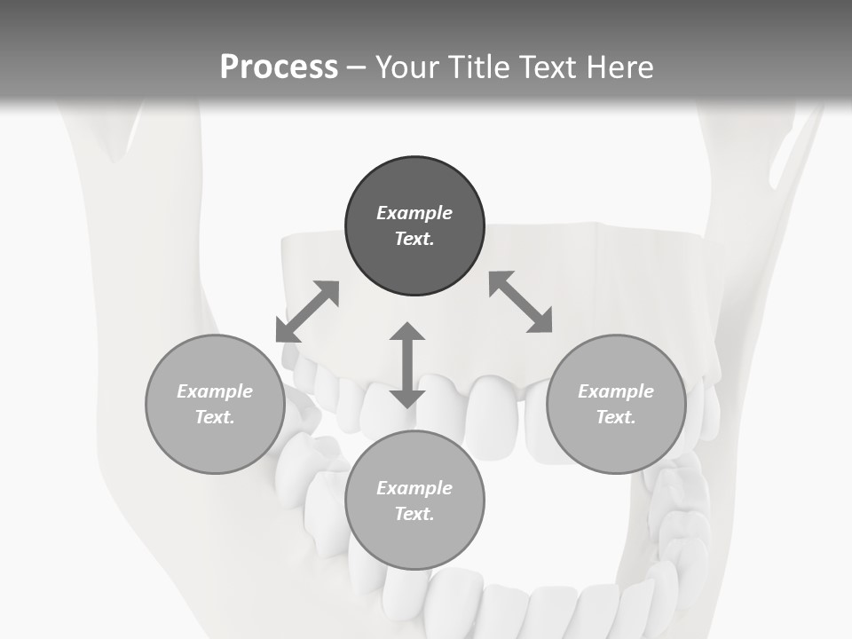 A Teeth Model With A Smile On It's Face PowerPoint Template
