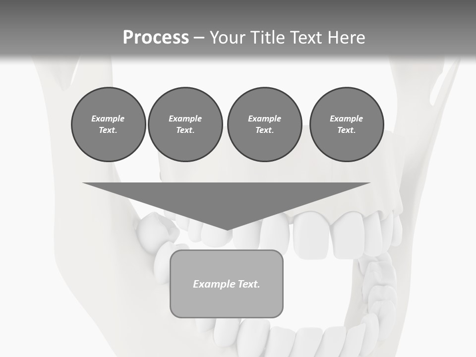A Teeth Model With A Smile On It's Face PowerPoint Template