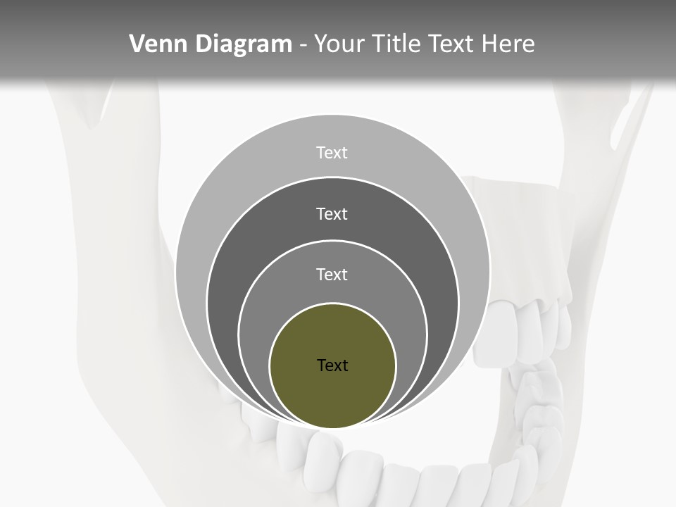A Teeth Model With A Smile On It's Face PowerPoint Template