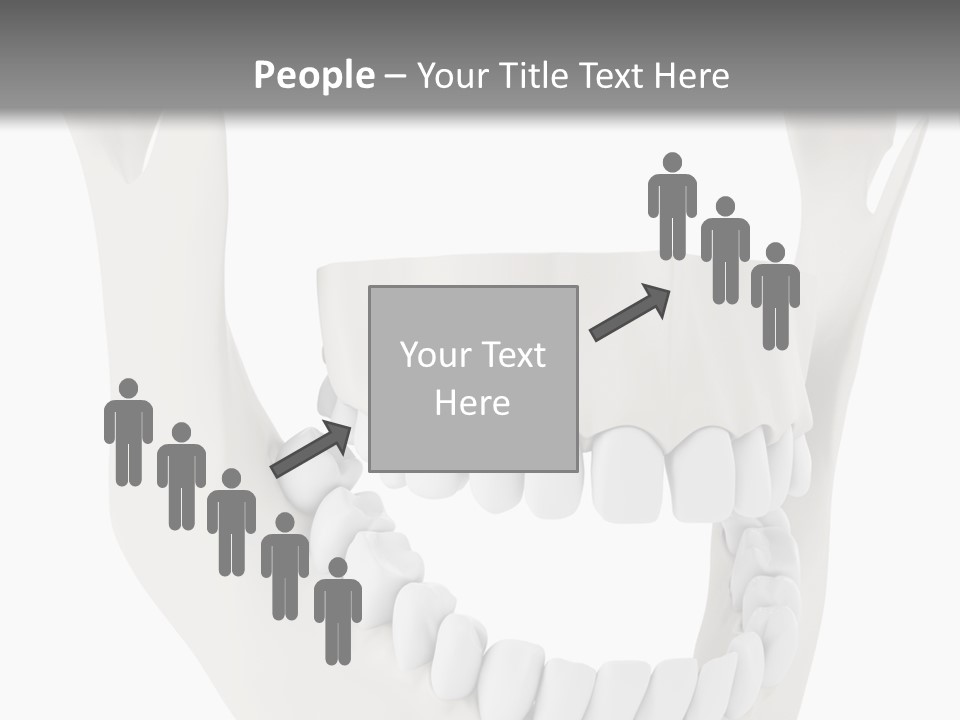 A Teeth Model With A Smile On It's Face PowerPoint Template