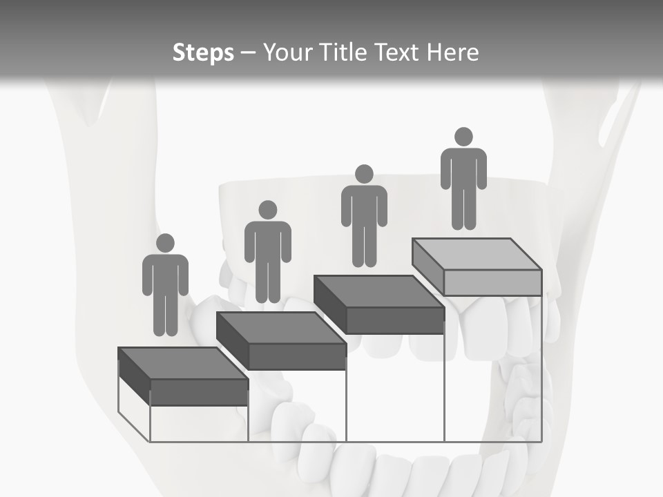 A Teeth Model With A Smile On It's Face PowerPoint Template