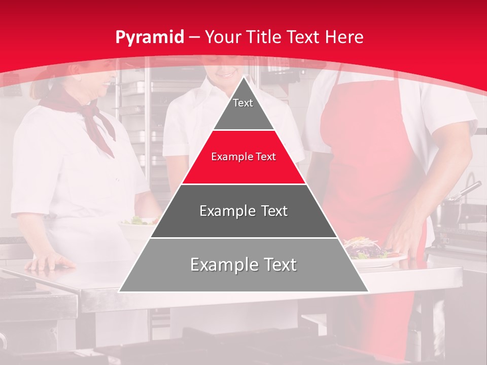 A Group Of People In A Kitchen Preparing Food PowerPoint Template