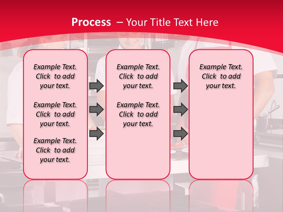 A Group Of People In A Kitchen Preparing Food PowerPoint Template