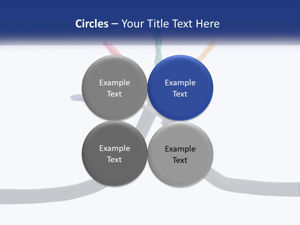 A Bunch Of Wires That Are Connected To Each Other PowerPoint Template
