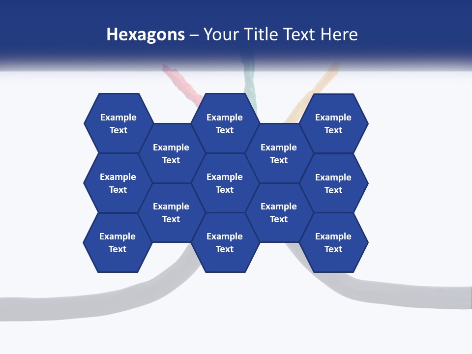 A Bunch Of Wires That Are Connected To Each Other PowerPoint Template