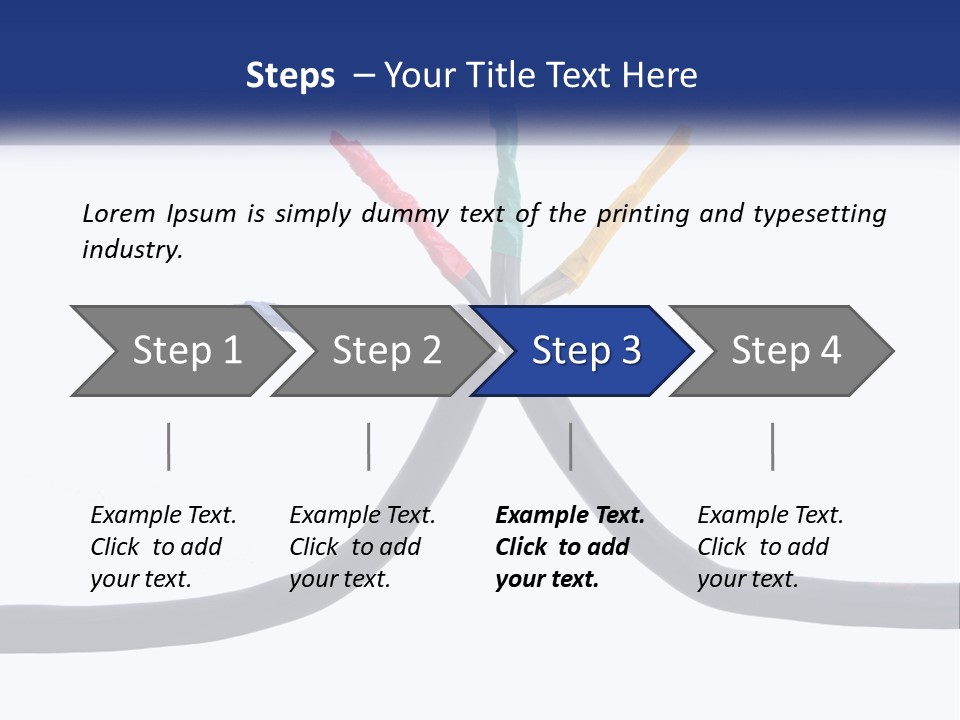 A Bunch Of Wires That Are Connected To Each Other PowerPoint Template