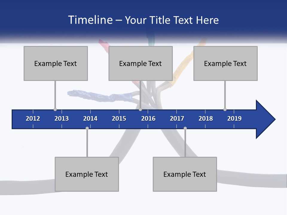 A Bunch Of Wires That Are Connected To Each Other PowerPoint Template