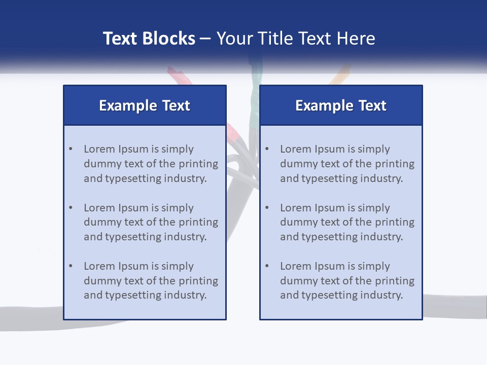 A Bunch Of Wires That Are Connected To Each Other PowerPoint Template
