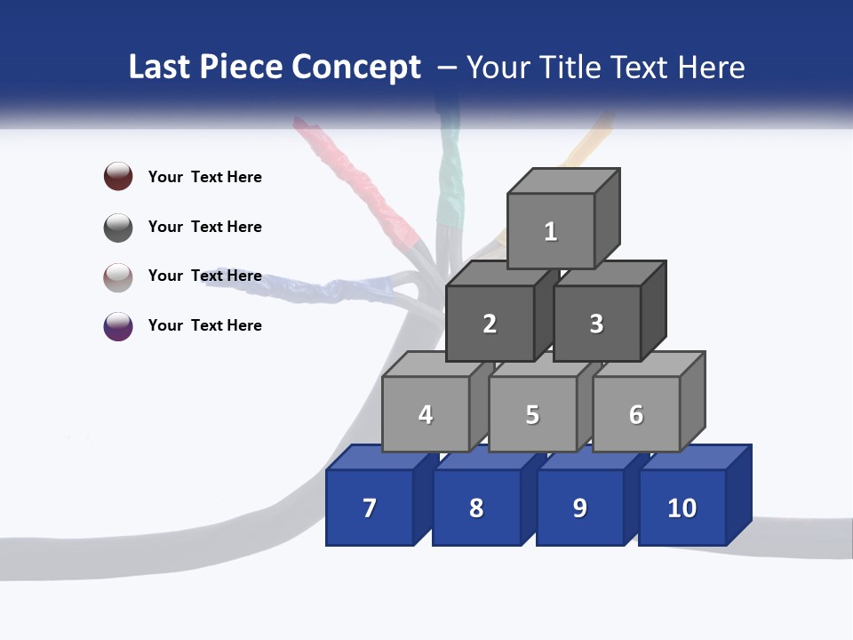 A Bunch Of Wires That Are Connected To Each Other PowerPoint Template
