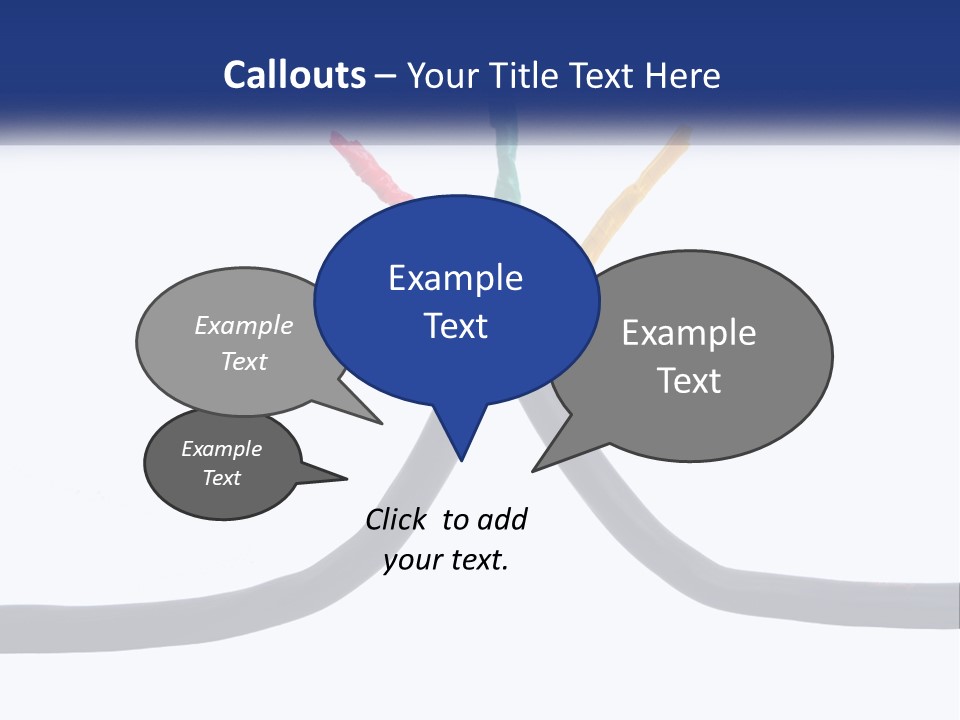 A Bunch Of Wires That Are Connected To Each Other PowerPoint Template