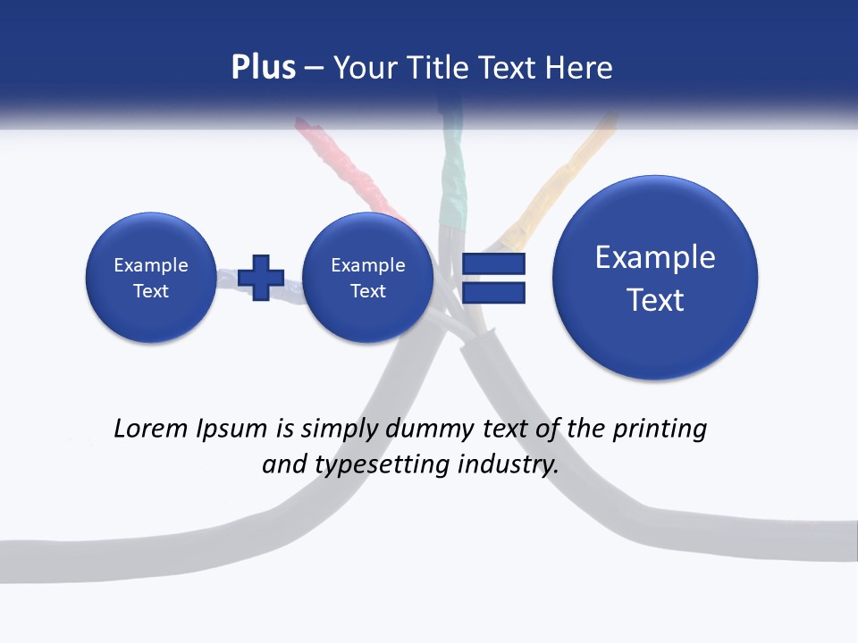 A Bunch Of Wires That Are Connected To Each Other PowerPoint Template