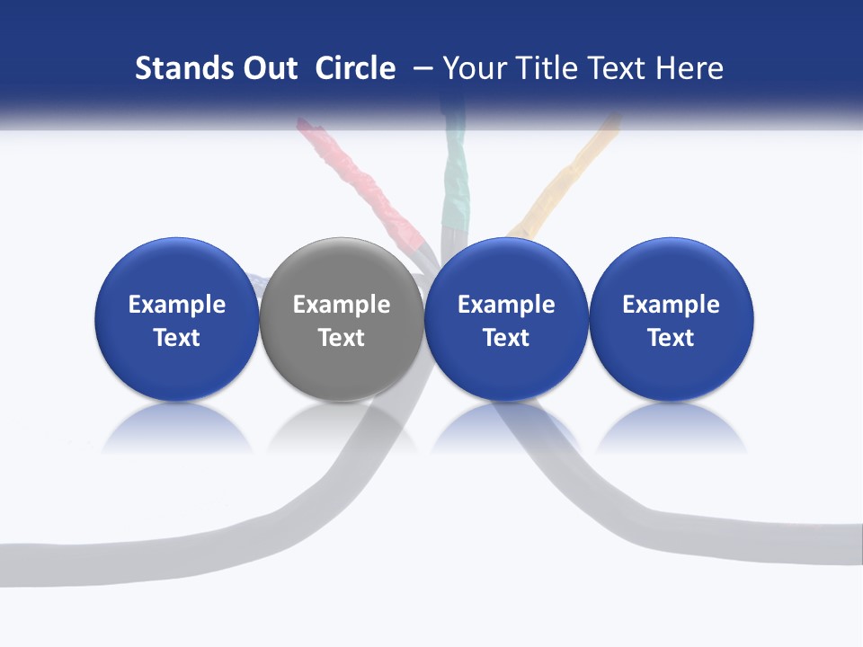 A Bunch Of Wires That Are Connected To Each Other PowerPoint Template