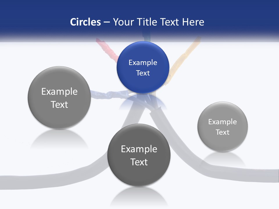 A Bunch Of Wires That Are Connected To Each Other PowerPoint Template