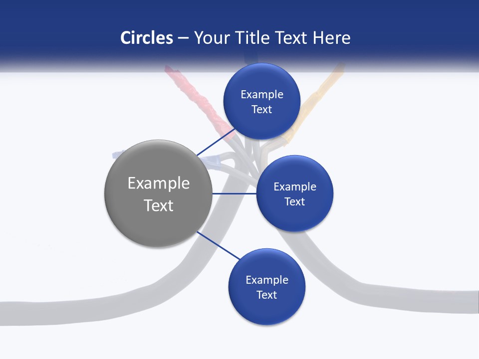 A Bunch Of Wires That Are Connected To Each Other PowerPoint Template