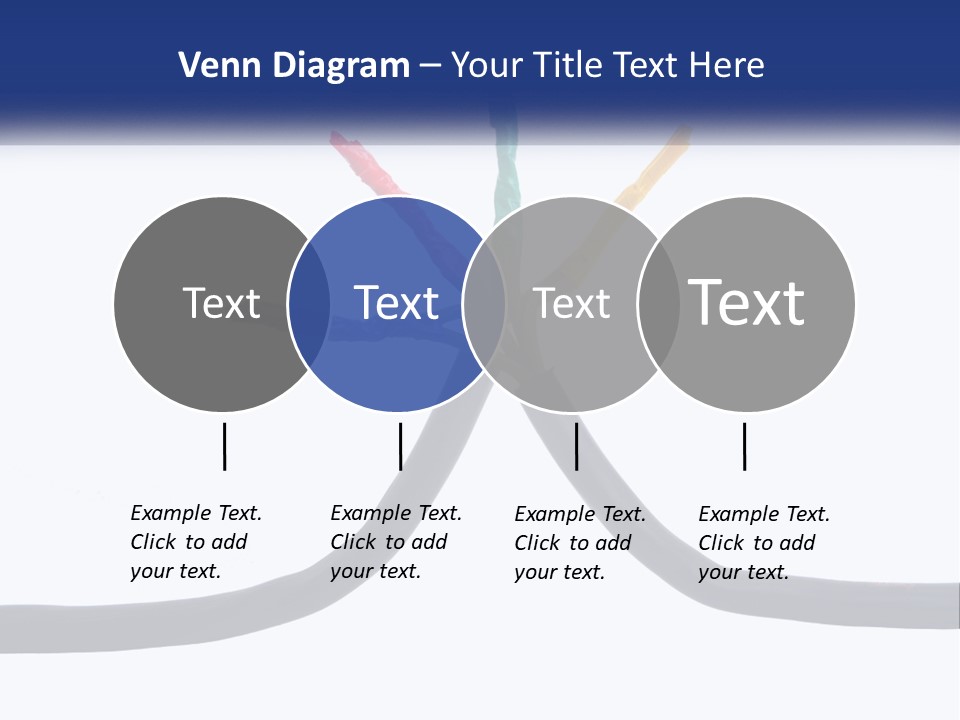 A Bunch Of Wires That Are Connected To Each Other PowerPoint Template