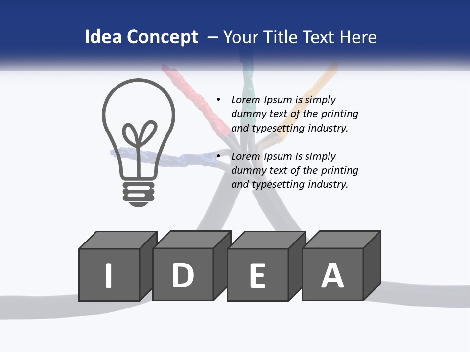 A Bunch Of Wires That Are Connected To Each Other PowerPoint Template