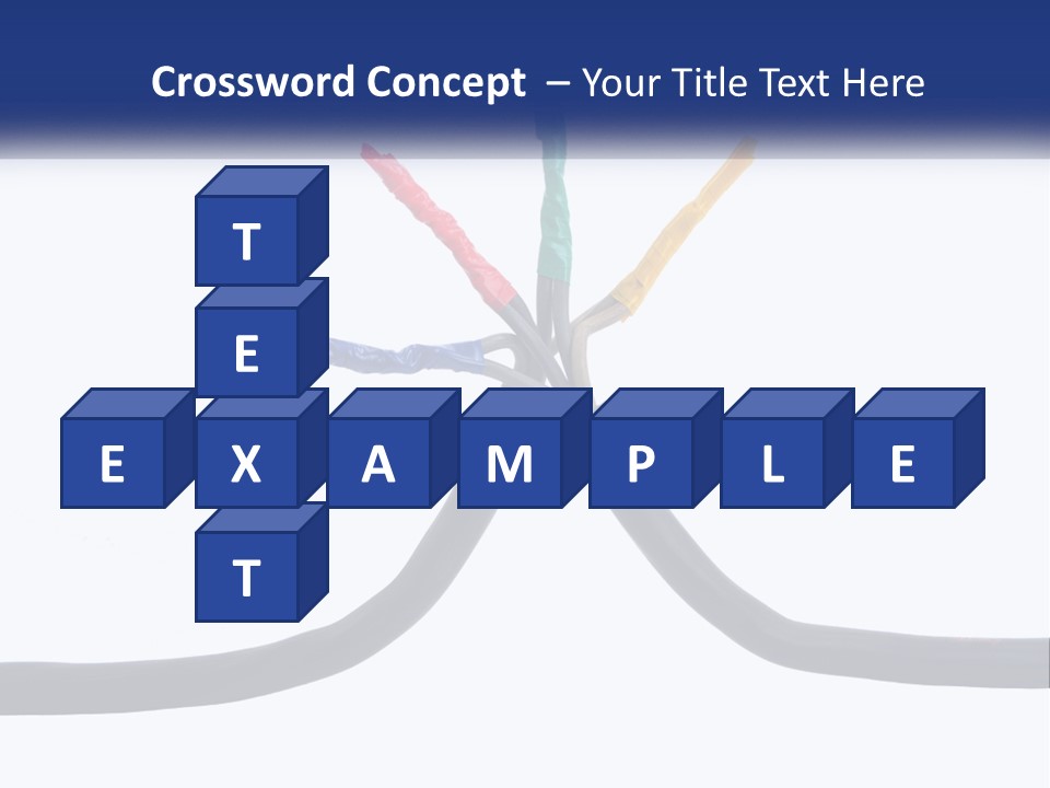 A Bunch Of Wires That Are Connected To Each Other PowerPoint Template