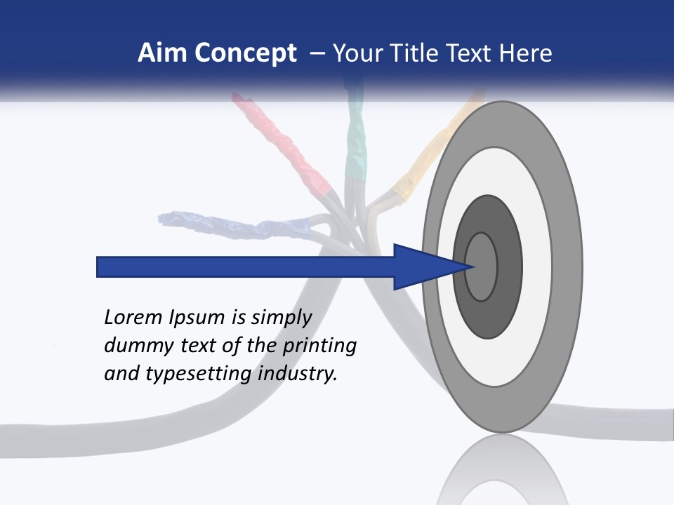A Bunch Of Wires That Are Connected To Each Other PowerPoint Template