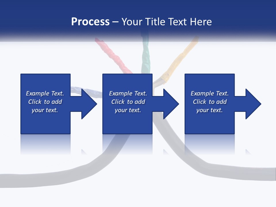 A Bunch Of Wires That Are Connected To Each Other PowerPoint Template