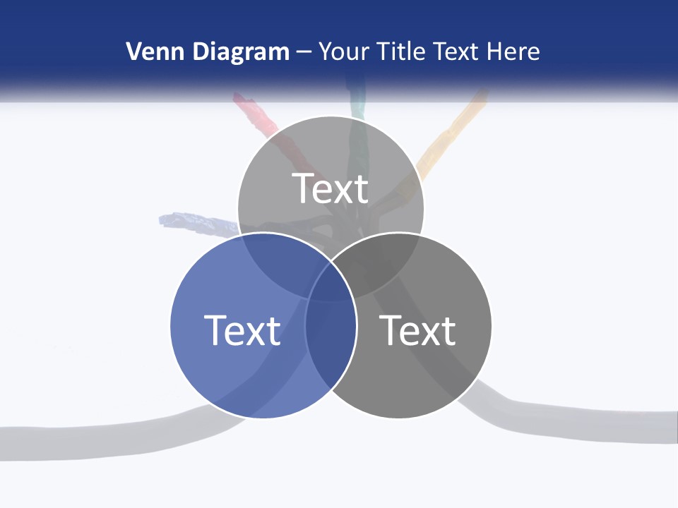 A Bunch Of Wires That Are Connected To Each Other PowerPoint Template