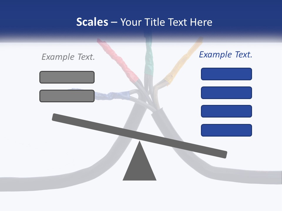 A Bunch Of Wires That Are Connected To Each Other PowerPoint Template