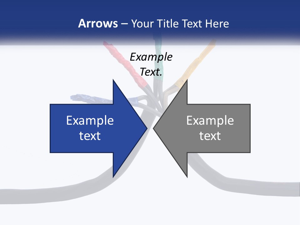 A Bunch Of Wires That Are Connected To Each Other PowerPoint Template