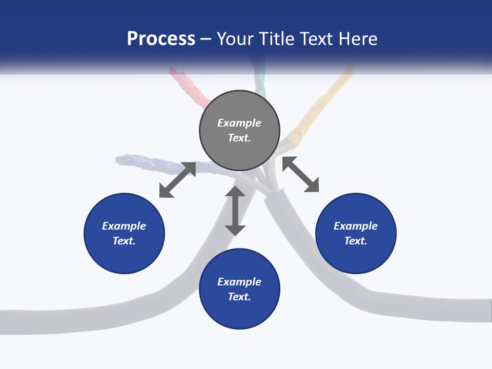 A Bunch Of Wires That Are Connected To Each Other PowerPoint Template