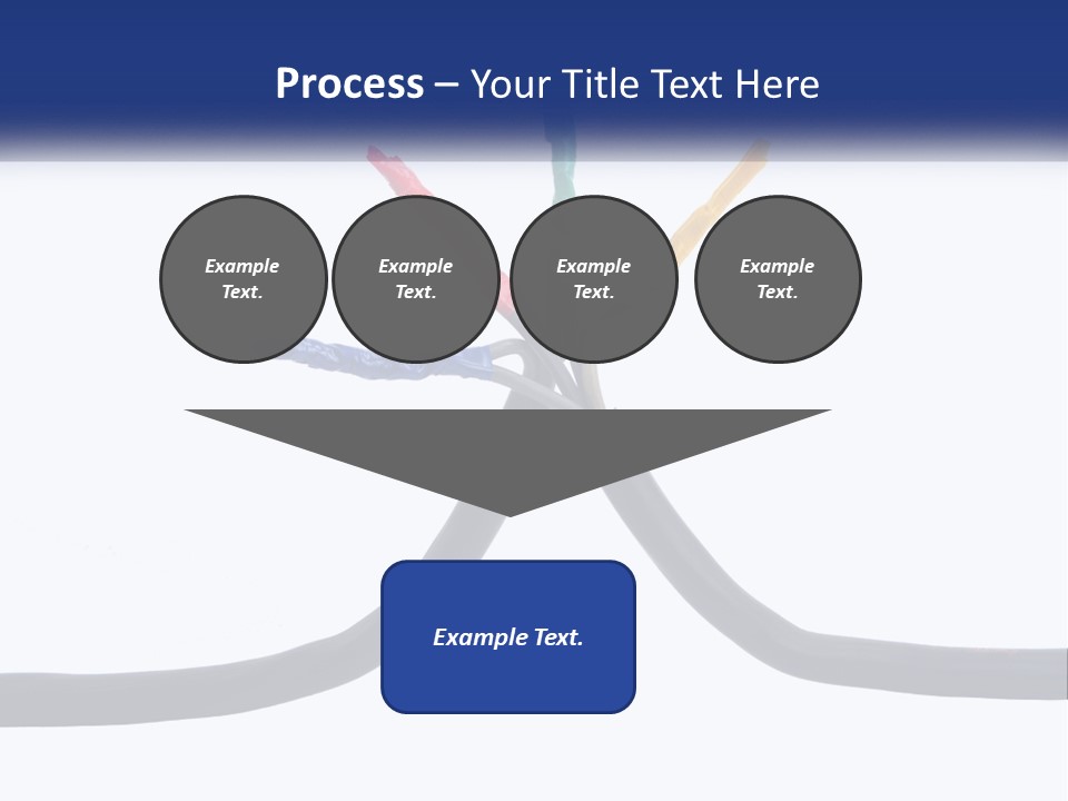 A Bunch Of Wires That Are Connected To Each Other PowerPoint Template