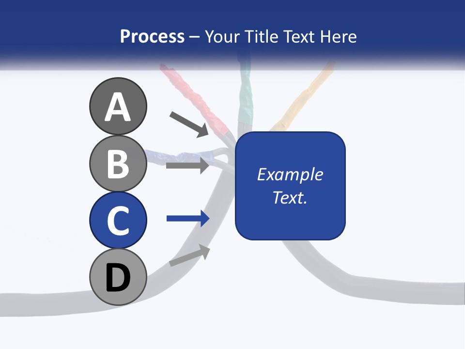 A Bunch Of Wires That Are Connected To Each Other PowerPoint Template
