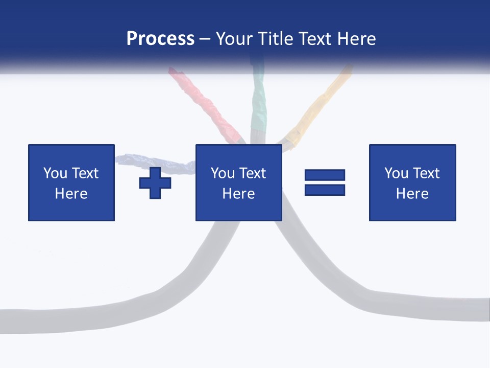 A Bunch Of Wires That Are Connected To Each Other PowerPoint Template