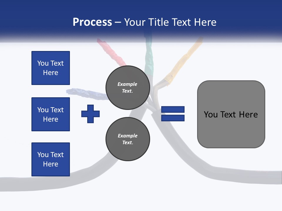 A Bunch Of Wires That Are Connected To Each Other PowerPoint Template
